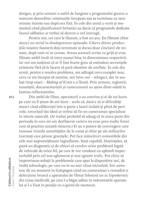 Călătorii în sălbăticie