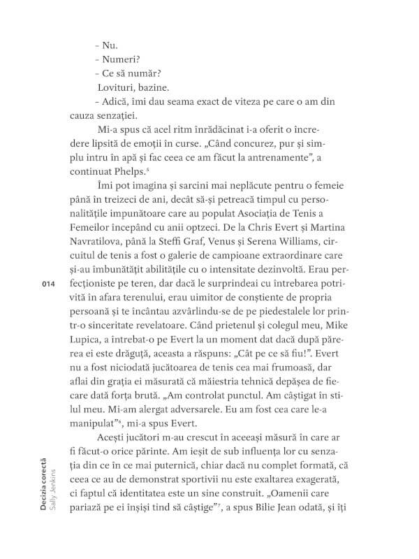 Decizia corectă