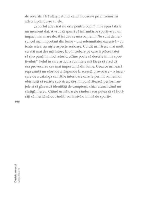 Decizia corectă
